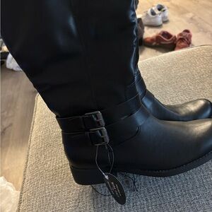Black Women's Calf Boots